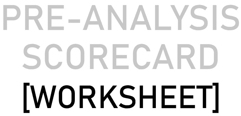Laundromat Analysis Scorecard